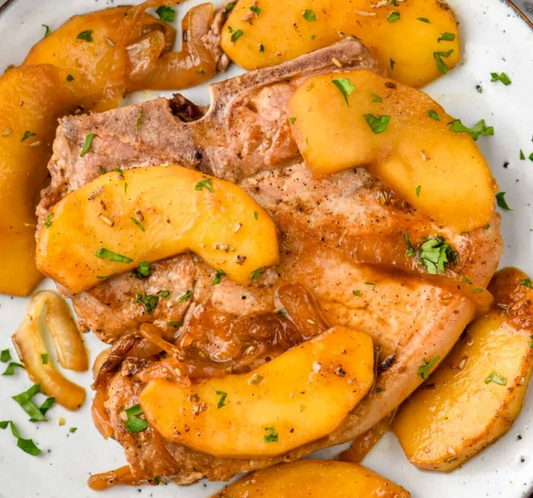 Mangalitsa Chops with Apples